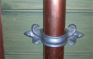 Cast Aluminum Fleur de Lis Downspout Bracket