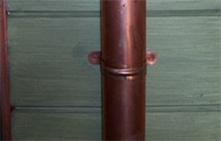 Copper Formed Downspout Bracket