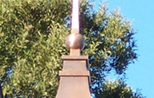 copper finial