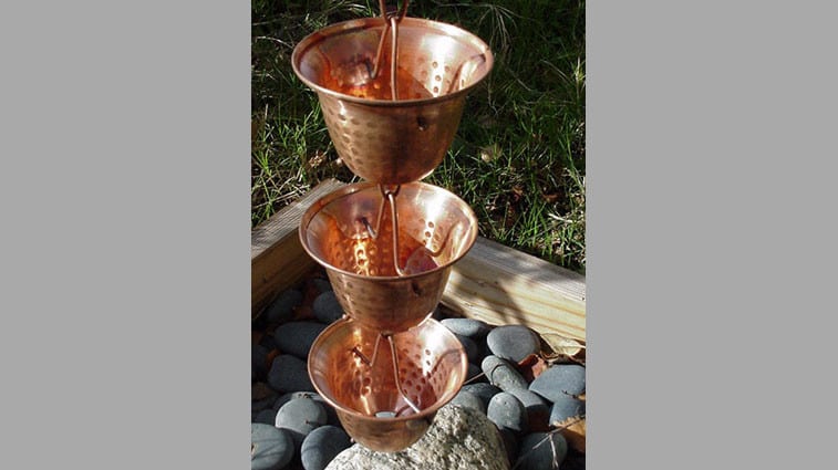 Copper Bell Cup Rain Chain