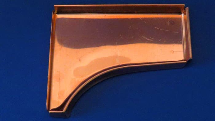 Copper Curved Fascia End Cap