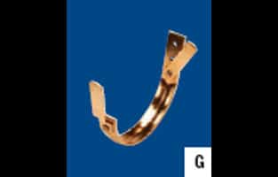 Copper Euro Fascia Mount Gutter Bracket