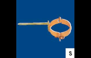Copper Hinged Downpsout Bracket with Spike