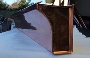 Copper Curved Fascia Gutter