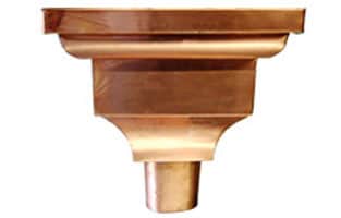 copper leader head