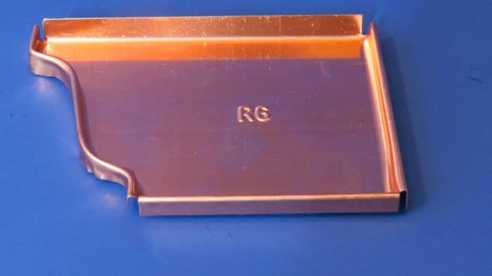 Copper K-Style or Ogee Endcap Right
