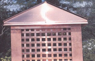 Basket Weave Shroud with Standing Seam Roof