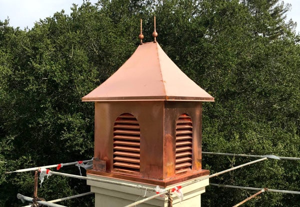 Custom Copper Chimney Cap