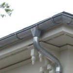 zinc gutter system for roof