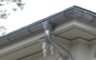 zinc gutter system for roof