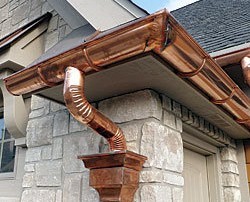 new copper gutter