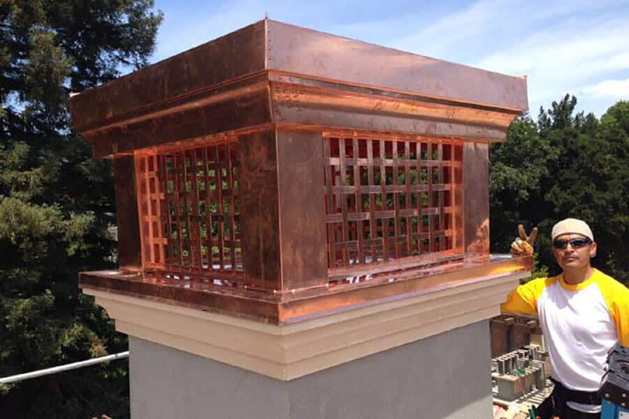 kobett metals custom metal fabrication services copper chimney cap