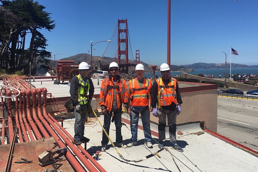 kobett metals copper material installation golden gate bridge