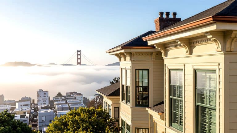classic san francisco home with copper gutters
